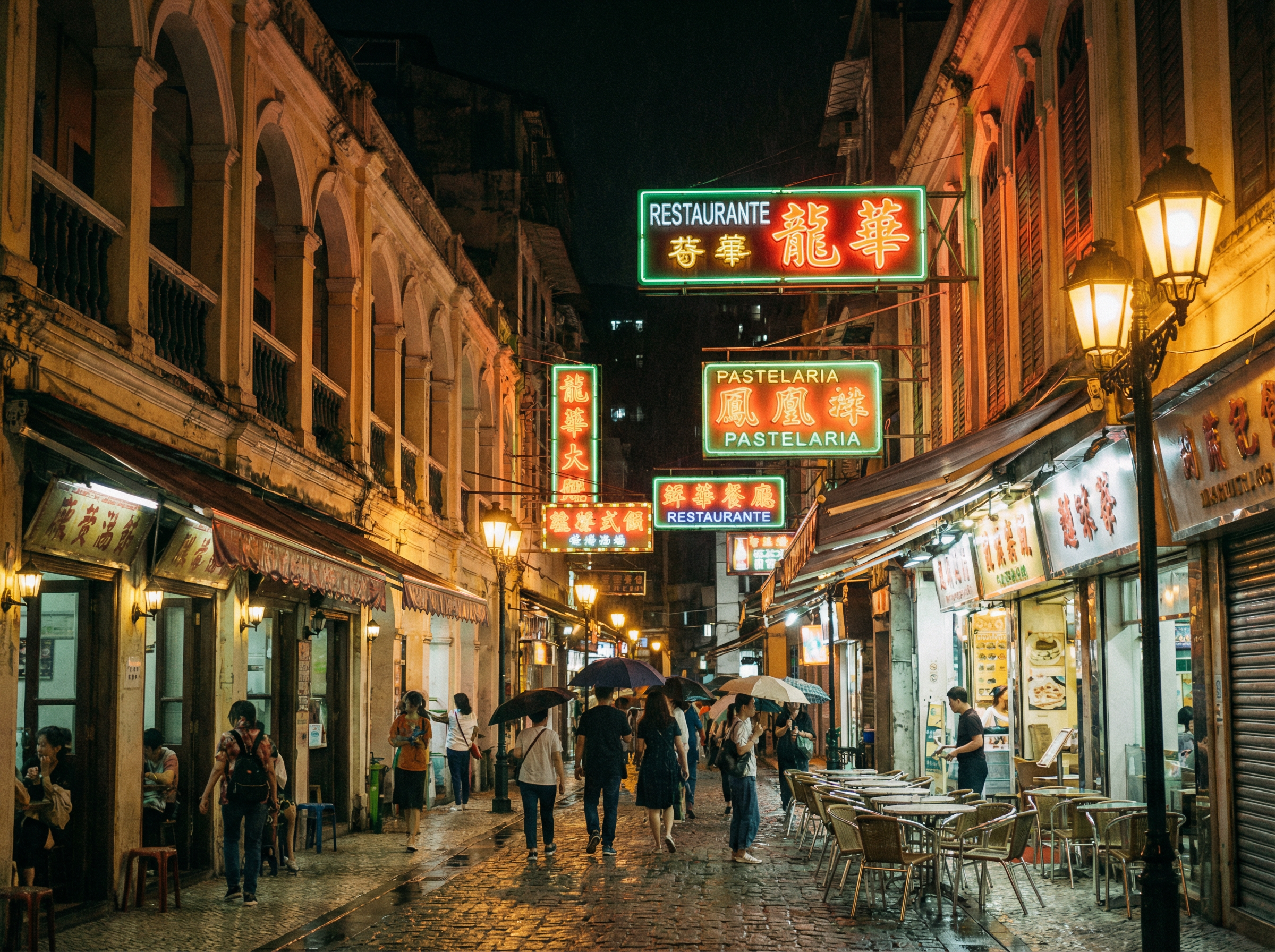 澳门百家乐 - 澳门街头美食夜景